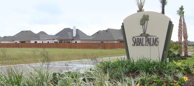 Sabal Palms Subdivision in Youngsville, LA